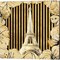 Golden Paris by Lanie Loreth 14" x 14" Canvas Wall Art (Set of 2)